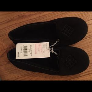 Women’s Foam black velvet slip ons Sz 7-8M